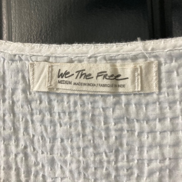 We The Free smocked sheer button up blouse - Picture 8 of 11